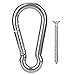 Tbest Hammock Hook,Hanger Hook Hammock Wall Mount Stainless Steel Roof Mount Yoga Hanging Plate Ring Hammock Sandbags Swing Hooks