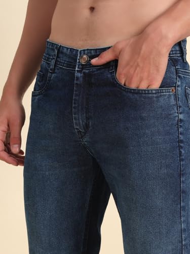 Image of Vogaan Regular Fit Stretchable Jeans for Men | Men's Stylish Denim Cotton Pants