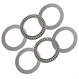 Oniissy Nadelrollen-Drucklager, 50 x 70 x 3 mm, AXK5070 mit AS5070 Unterlegscheiben für schwere Lastanwendungen, 2 Stück Lager und 4 Unterlegscheiben, industrielle mechanische Leistung