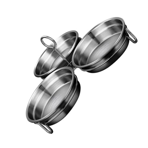 PartyKindom Stainless Steel Egg Poacher Pan with Handle Nonstick Poached Egg Maker Safe Material Kitchen Cooker Easy to Use and Clean