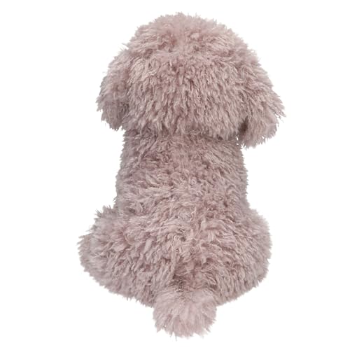 Depesche 14058 TOPModel Fur Ever Friends - Kuscheltier Hund Max, mit lockigem Fell in Grau, ca. 30 cm großes Plüschtier