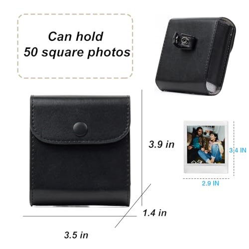 Funda para fotos SQ para Fujifilm Instax Square, negra miniatura 2