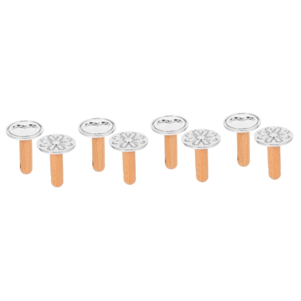 ABOOFAN 8 Stück Keksform Rosen Keksform Pressform Wiederverwendbare Keksform DIY Keksform Backwerkzeuge Süße Form Backzubehör Für Zuhause 3D Keksform Onigiri Form
