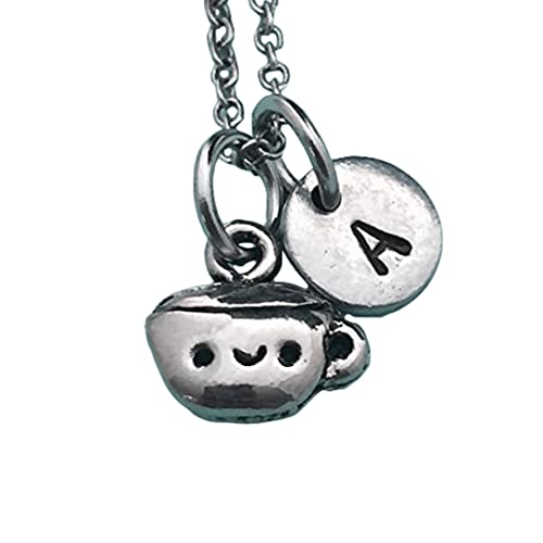 Coffee cup necklace, coffee cup charm, coffee necklace, personalized necklace,