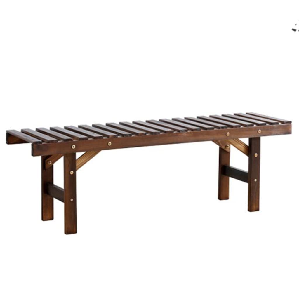 Banc Étagère À Fleurs Échelle De Balcon du Salon Support De Plantes en Pot du Sol Au Plafond Porte-Fleurs Extérieur pour Porte De Jardin Durable (Color : Brown, S : 80 * 25 * 32cm)