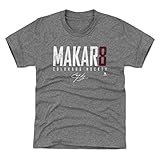 Cale Makar Youth Shirt (Kids Shirt, 10-12Y Large, Tri Gray) - Cale Makar Colorado Elite WHT