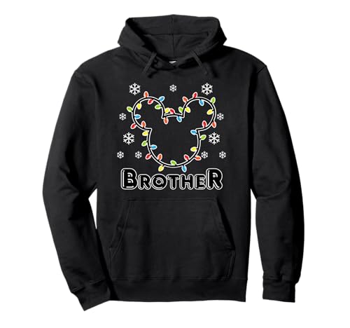 Sweat Mickey de Noël frère pour soirées au coin du feu