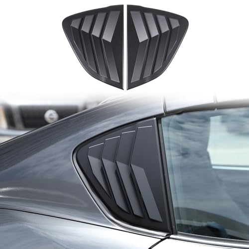 Rear Side Window Louvers Cover Trim Compatible with Mazda MX-5 Miata RF 2016-2024?ABS Car Window Scoop Louvers Cover Trim ?Air Vent Scoop Shades Cover Blinds (Matte Black)