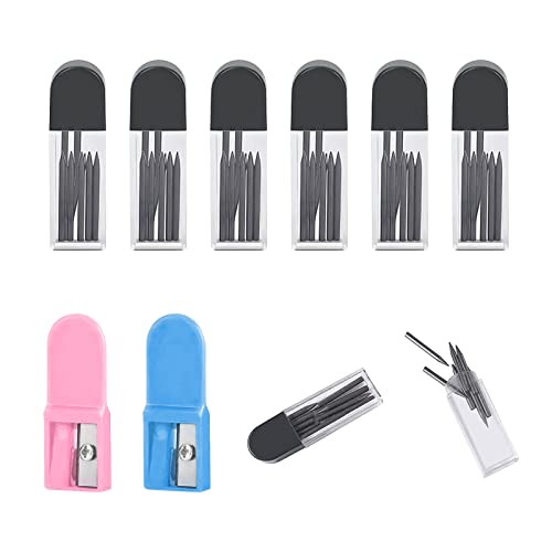 180 Mine Per Compasso Da 2 Mm Con Temperamatite E Gomma - Ricariche Per Disegno Tecnico E Matematico