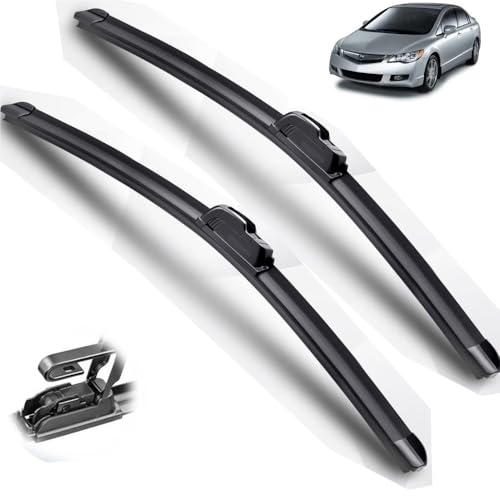 Balais d'essuie-glace avant Acura ZDX anti-traces pour conduite à gauche sûre