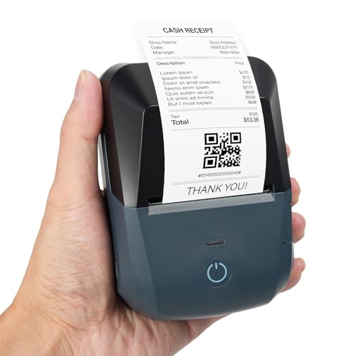 Image of Mini Portable Thermal Receipt Printer 203dpi HighSpeed Wireless BT USB Connection for Small Business Restaurant