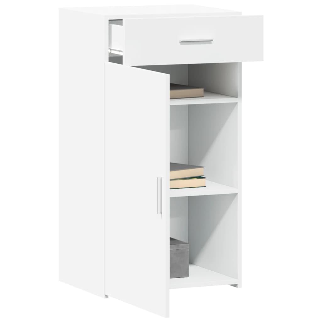 Credenza bianca, 50 x 42,5 x 93 cm, in legno