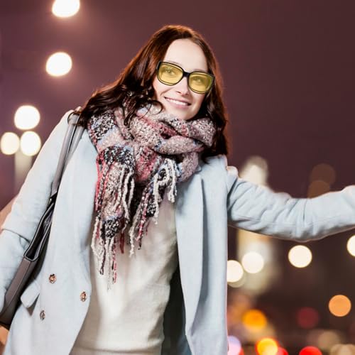 Face Shadow Night Driving Glasses Ultralight to Fit Over Glasses for Women Men, Anti Glare Polarized HD Night Vision Glasses3