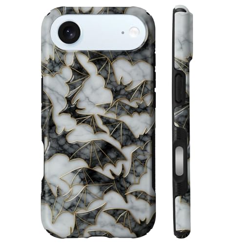 Coque iPhone 17 Air MagSafe rigide et silicone protection antichoc motif chauve-souris vitrail