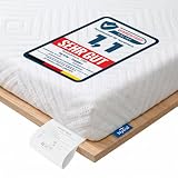 Nytral Matratzen Topper 180x200cm H3/H4, 7,5 cm Matratzentopper 180x200 mit Gel-Viscoschaum & Komfortschaum, 2-in-1 Härtegrad, 7-Zonen Topper für Boxspringbett, Schlafsofa & Wohnwagen, waschbar