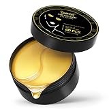 60 Pcs Under Eye Patches Wrinkle Treatment for Women, Gold Eye Pads for Removing Dark Circles and Pu
