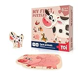 Toi 6 Packs Large Piece Toddler Jigsaw Puzzles for Kids Aged...