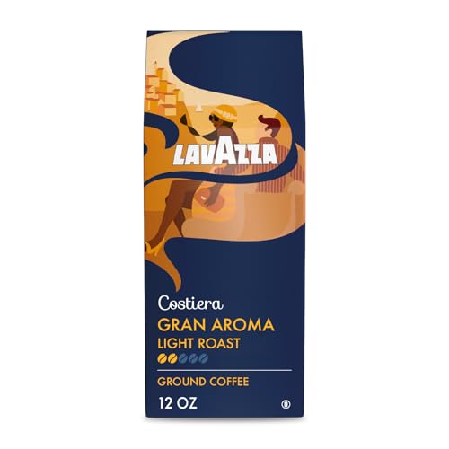 Lavazza Costiera Gran Aroma Ground Coffee 12oz Bag,...