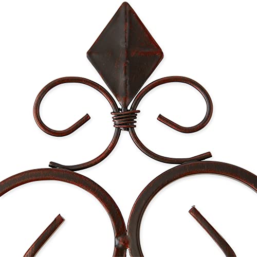 Accent Plus Candle Holder Christmas Decorations Indoor Home Decor Fleur-De-Lis Wall Sconce Duo Halloween Candle Holders Christmas Candle Holder Tealight Candle Holder, 5.5 X 4.3 X 15.7 Inches Each #TOP4