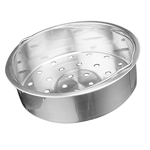 Olla de acero inoxidable para cocinar al vapor, para pasta, verduras, 20 cm