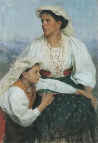 Tableau impressions d'art mural mère italienne pour sublimer un mur vide