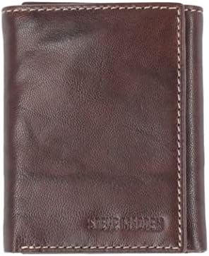 Steve Madden Men Leather Rfid Wallet Extra Capacity Attached Flip Pocket Wallet | Rfid