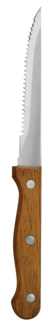 Olympia Brown Steak Knives Wooden Handle (12 Pack)