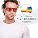 Spectra479 - 99.9% Blue Light Blocking Amber Glasses for Sleep - Medium Adult Size Nighttime Eye Wear - Special Orange Tinted Glasses Help You Sleep & Relax Your Eyes