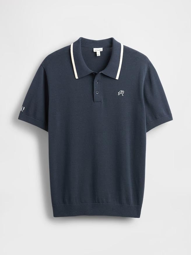 【希少コラボ】Gap × Malbon ロゴ ポロセーター 希少コラボ】 Gap × ロゴ ポロセーター 希少コラボ】 Gap × ロゴ ポロ