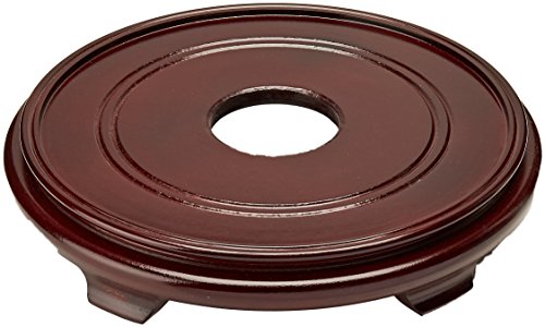 Exclusive Special Oriental Furniture Rosewood Pedestal Stand - (Size 12.5 in. Base Diameter)