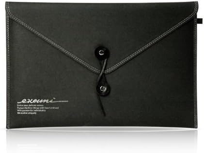 EVOUNI E11-1BK Non-Tear Leather Envelope for Mac Air 11" (Black)
