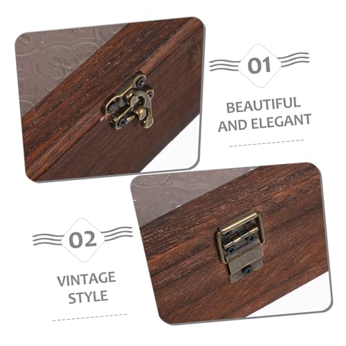 Caja mediana de madera Hemobllo para evitar la pérdida de joyas y proteger accesorios 4