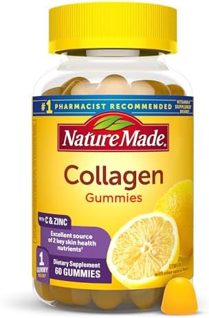 collagen gummies lemon flavored bottle
