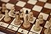 Wegiel Handmade Royal 36 European Chess Set - Wooden 14.2 Inch Board Hornbeam & Sycamore Pieces