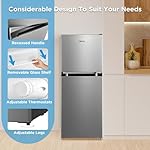 Midea MERM45S3AST 4.5 Cu Ft Double Door Refrigerator Stainless Steel, Cubic feet - Image 2