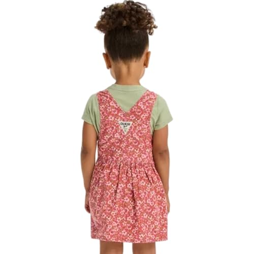 OSHKOSH B'GOSH Toddler Girls Floral Printed Corudory Skirtall Dress - Pink 4T2
