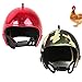 Hühnerhelm Vogelhut Kopfbedeckung Hühnerhelm Kunststoff Helm Spielzeug Mini Motorrad Helm Haustierhelm Kleiner Haustierschutzhelm Für Hühnchen, Kleine Haustierenten Und Anderes Geflügel Schützen