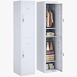 BEAUCOUP DE RANGEMENT : Dotée de 2 portes et de 4 étagères, chaque armoire de rangement spacieuse est idéale pour stocker toutes sortes de fournitures, qu'elles soient de bureau ou industrielles.