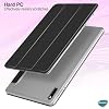Microsonic Huawei MatePad 11.5 için Kılıf Slim Translucent Back Smart Cover Mor [MatePad 11.5 ile Uyumlu Kılıf - Mor]