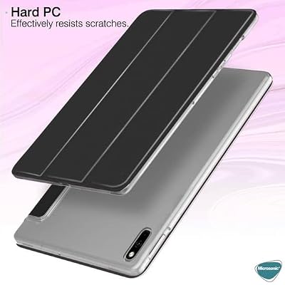 Microsonic Huawei MatePad 11.5 için Kılıf Slim Translucent Back Smart Cover Mor [MatePad 11.5 ile Uyumlu Kılıf - Mor]