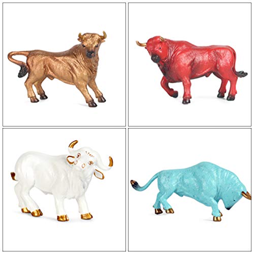 NUOBESTY 12Pcs Mini Tiere Kühe Figuren Kunststoff Miniatur Bauernhoftier Spielzeug Kuchendeckel Ornamente Puppenhaus… – Bild 3