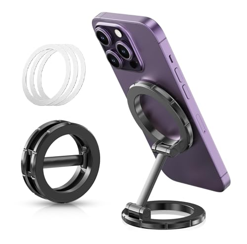 Image of FKU Dual Strong Magnet Phone Holder for Car,Gym,Metal Surface Compatible with iPhone 15 14 13 12 Pro Plus Max Mag-Safe Case (Dual Magnetic Phone Holder for Car Gym)