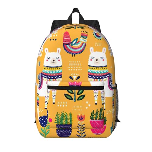 Mochila universitaria EdWal de alpaca negra unisex para portátiles y libros