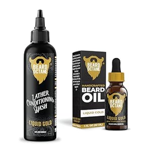 Fundamental Beard Kit – Beard Oil & Beard Wash Combo Liquid Gold – Frankincense & Oud