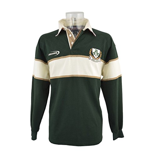 Photo de Carrolls Irish Gifts Lansdowne T-Shirt Rugby Manches Longues Couleur Irelande - XL