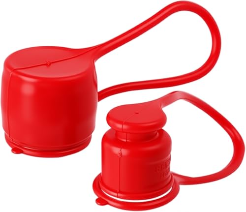 Image of Dust Caps Plugs for 1 /2 inch Flat Face Hydraulic Quick Connect Couplers, 4 Sets Rubber Covers for 1 /2 inch Body Bobcat Skid Steer Flat Face Couplings