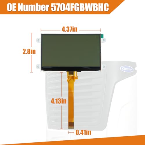 Image of 4.2 Inch Display Compatible with Carrier Transicold X4 7300 7500 X3 2500 Vector 8500 8600 MT APX OE# 5704FGBWBHC 5704FGBWBHC-01 5315-1 (ROHS) A3A