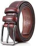 GALLERY SEVEN Belts for Men - Genuine Leather Casual Dress Belt - Mahagony - 60 (Waist: 58)