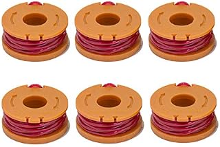 LBK 6-Pack Replacement 10-Foot Grass Trimmer/Edger Spool Line, Compatible with Worx WA0010