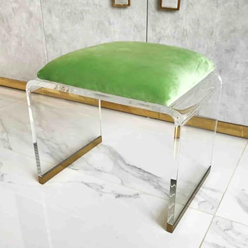 Tabouret moderne en acrylique violet pour chambre et salon chic